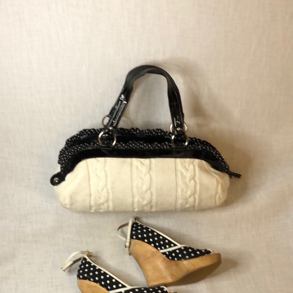 ALDO SWEATER BAG W/POLKA DOT TRIM/PATENT LEATHER - Picture 4 of 5